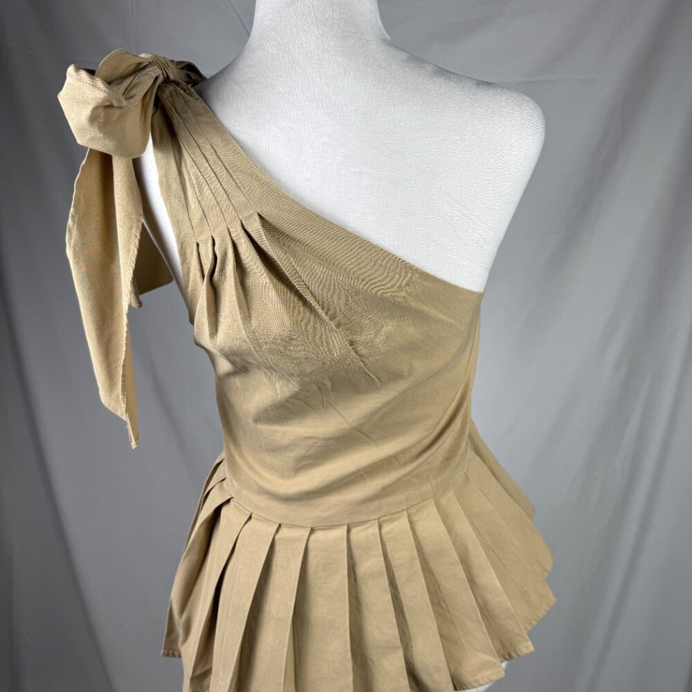 SEA New York One-Shoulder Pleated Top Size 0 - Picture 6 of 7